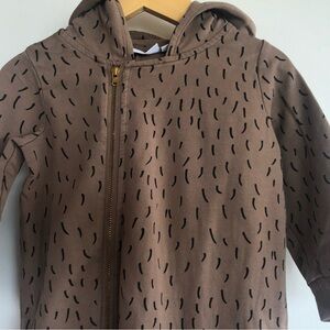 Mini Rodini Bear Zip-up Romper